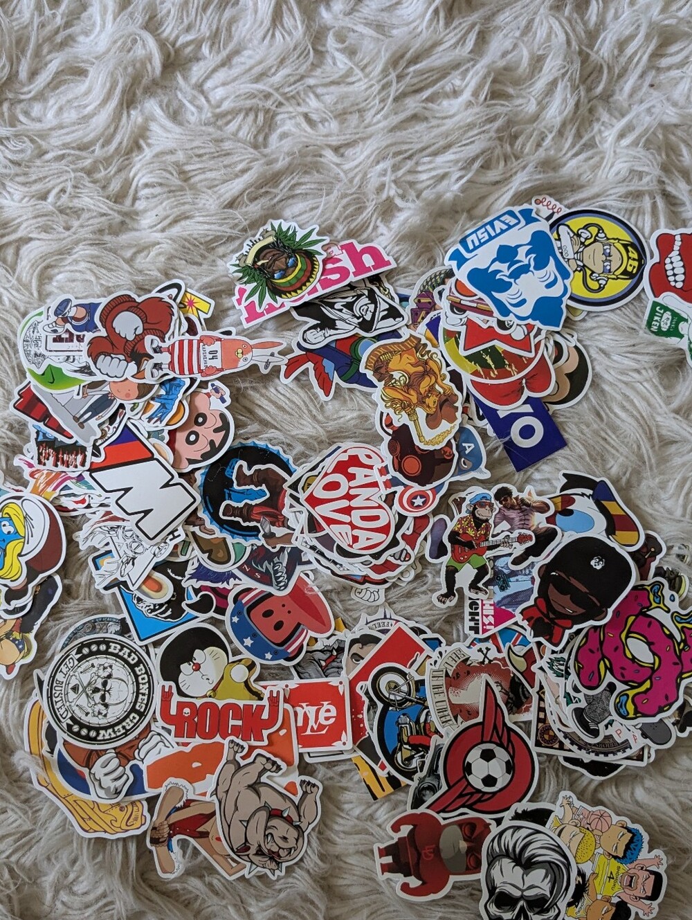 Large Lot Of Assorted Large Stickers